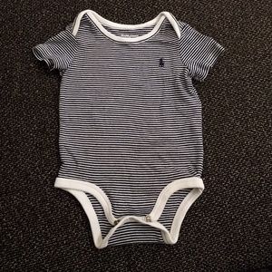 Navy and white Ralph Lauren onsie